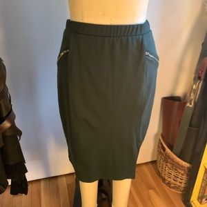 Les Lis Made in the USA Forest Green Business Casual Pencil Skirt Stitch Fix